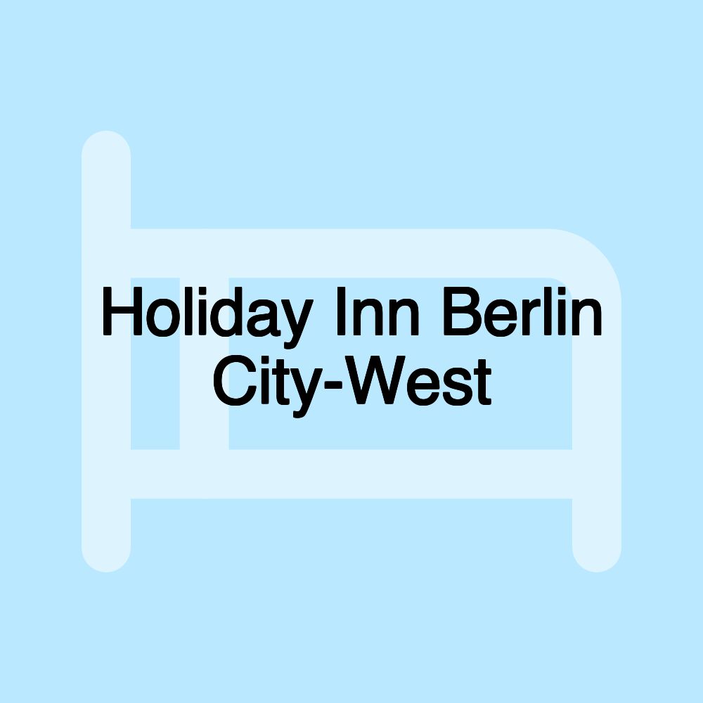 Holiday Inn Berlin City-West Holiday Inn Berlin City-West