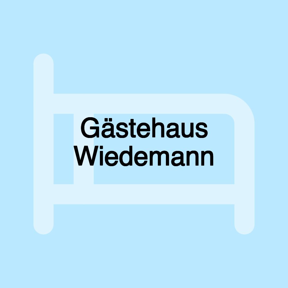 Gästehaus Wiedemann Gästehaus Wiedemann